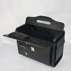 <span class=keywords><strong>Piloto</strong></span> de cuero caso trolley maletín - Product Image 3