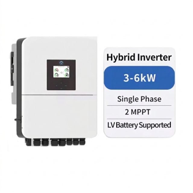 Hybrid Inverter SUN-3-6K-SG04LP1-EU-SM1/SM2 3kw 3.6kw 5kw 6kw Single Phase Onduleur LV Battery for Sale