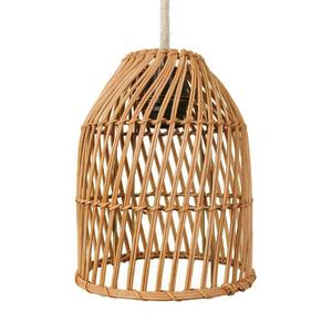 Rattan Woven Pendant <b>Light</b> Bell Shape E27 Bulb Bedroom Dining Room Decor - Product Image 4