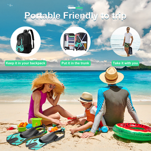 <span class=keywords><strong>Equipo</strong></span> <span class=keywords><strong>de</strong></span> <span class=keywords><strong>Buceo</strong></span> Portátil, Set <span class=keywords><strong>de</strong></span> Snorkel con Máscara, Snorkel <span class=keywords><strong>de</strong></span> Boca Seca, Aletas <span class=keywords><strong>de</strong></span> Talón Abierto, Ideal para Viajes, Natación en el Mar, Deportes Acuáticos - Product Image 6