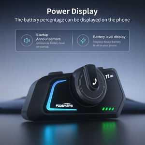 Fodspprts T1 PRO 2KM 6 Riders Auriculares inalámbricos con manos libres Estéreo Música Altavoz Control de llamadas <span class=keywords><strong>para</strong></span> casco de Motocross - Product Image 2