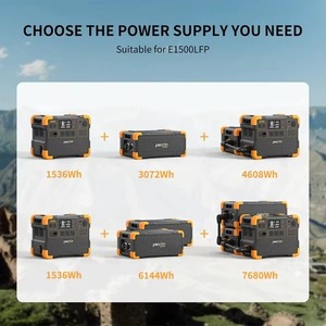 Packs d'extension Pecron EP3000-48V Cgj, batteries LiFePO4 avancées, station portable, générateur solaire, contrôleur MPPT - Product Image 6
