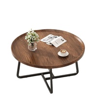 Table basse moderne en bois avec rangement, design épuré, étagère de chevet et table d'appoint pour salon, chambre et dortoir