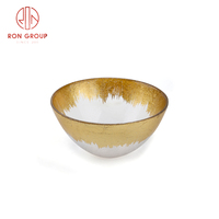 Service de table en verre de luxe moderne avec bordure dorée, assiettes de présentation pour mariage, banquet, événement, décoration de table