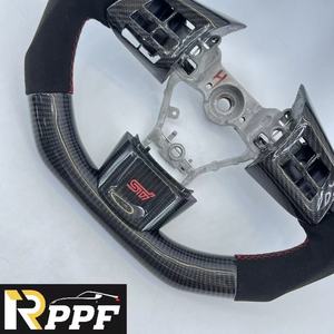 Volantes Deportivos Personalizados de Cuero de Alta Calidad Rppf para <span class=keywords><strong>Subaru</strong></span> <span class=keywords><strong>WRX</strong></span> STI <span class=keywords><strong>2015</strong></span>-2020, Cuero Perforado con Fibra de Carbono - Product Image 6