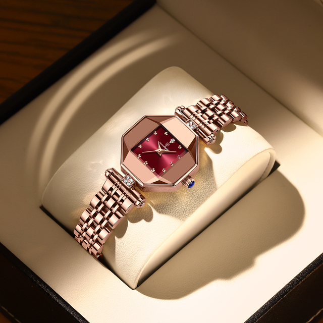 POEDAGAR 368 New Style Personalized Women Quartz Watch Costume Steel Strap square Luminous Diamond Leisure Reloj Watch