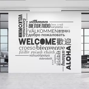 Custom Extra Large scritta in vinile taglio a forma di decalcomania da parete personalizzato Die taglio Logo aziendale aziendale Die taglio <span class=keywords><strong>adesivi</strong></span> murali - Product Image 1