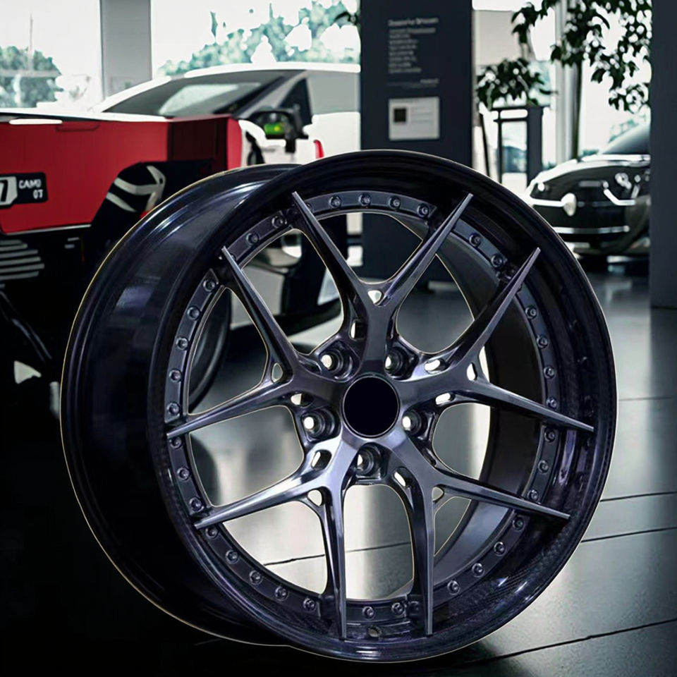 Aluminium Alloy Wheels 18 Inch 5x120 Carbon Fiber Wrapped Edges Wheel ...