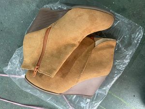 Botines de Mujer Otoño Invierno <span class=keywords><strong>2021</strong></span> con Cremallera, Diseño Retro <span class=keywords><strong>Chelsea</strong></span> con Plataforma, Estilo Independiente, Tallas Grandes - Product Image 6