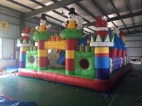 Château gonflable d'extérieur attrayant et pas cher, trampoline gonflable avec toboggan