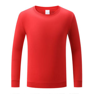 Sudadera de Cuello Redondo, Color Sólido, Fibra de Poliéster, Manga Larga, Uso Diario, Azul - Product Image 2