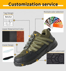 Zapatos de Seguridad para Hombre S1P SR FO SC, Ligeros, Transpirables, Antiestáticos, Antideslizantes, Botas de Trabajo para Empresas de Construcción, Venta al Por Mayor - Product Image 2