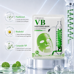 Masque facial coréen KORMESIC certifié Bpom 25ml VA VC VB HA Collagène éclaircissant hydratant apaisant raffermissant - Product Image 4