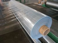 Rouleau de film PVC transparent normal, film plastique transparent flexible pour l'emballage industriel et la protection multi-usages