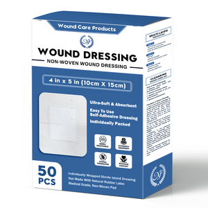 Đảo Y Tế cấp mặc quần áo gạc Pad 50 đóng gói riêng không dính miếng trung tâm dính biên giới cho chăm sóc vết thương mềm cao - Product Image 1