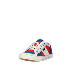 D.A.T.E. Women's TENDER LOW-36 <b>Sneakers</b> Blue Orange Size 38 <b>Canvas</b> Trendy Shoes - Product Image 6