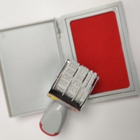Tampon encreur à date réglable de bonne qualité, imprimante à jet d'encre, tampon à rouleau automatique, tampon en anglais