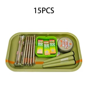 Posacenere in Latta, Plastica e Silicone con Porta Grinder per Sigarette, Stile Europeo Rettangolare per Set di Accendini - Product Image 3