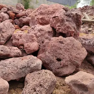 Preço barato Grande forma basalto esmagado lava rock preto lava pedras Pavimentação Paisagem Decoração