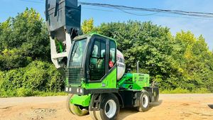 Camion malaxeur à béton autochargeur Shanqi Howo d'occasion, couleur verte, moteur de marque ZZSTC, pompe à couple élevé, engrenage et roulement. - Product Image 3