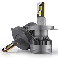 Kit di Aggiornamento Fari LED V21 H4 72W 8000LM 6000K 8V-48V Ampio Voltaggio Abbaglianti Anabbaglianti Fendinebbia Ventola 12000RPM Lampadina IP68