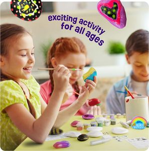 Paint Your Own Stepping <b>Stones</b> Craft Kit <b>for</b> 5-7 Year Olds-DIY Safe Non-Toxic <b>Painting</b> Kit - Product Image 5
