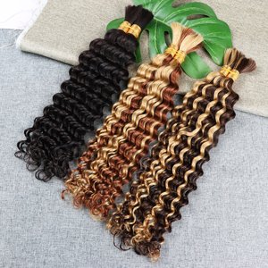 Extensiones de Cabello Virgen Brasileño NUOCHENG, Ondulado, de Alta Calidad, con Doble Trama a Máquina, Micro-Link, Solo en Colores Más Oscuros - Product Image 5