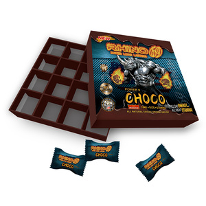 Caja de Regalo de Chocolate Negro Rhino-Choco VIP para Hombre Extra Fuerte - Product Image 4