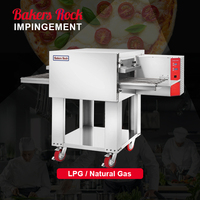 Four à pizza à gaz à haut rendement, vente chaude, four à pizza commercial à convoyeur au GPL