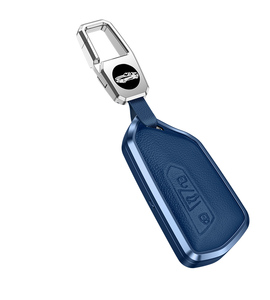 Étui de protection pour clé de voiture en alliage d'aluminium pour <span class=keywords><strong>Volkswagen</strong></span> Golf 8 Lamando Id4x 36 L Crozz T0URAN VW Porte-clés Porte-clés Sac - Product Image 3