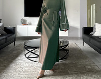 Robe Nuosha OEM, mode musulmane, Moyen-Orient, arabe, Dubaï, Malaisie, robe unie à bordure