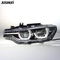 Fabricant de phares LED JUSHUN pour BMW Série 3 F30 2013-2018, mise à niveau des phares laser jaunes et blancs DRL