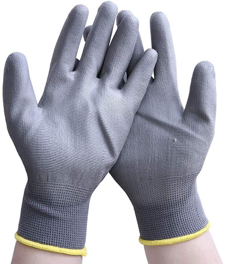 Перчатки с нейлоновой подкладкой, 13 г, с полиуретановым покрытием, с En388