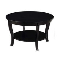 Table basse ronde de salon en bois massif moderne de haute qualité