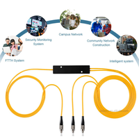 Splitter Serat Optik PLC Singlemode FC UPC Damu Kustom 1x4-1x32 Mini Steel Tube FTTH/FTTB/FTTX