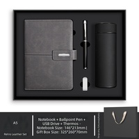 Cadeaux de bureau personnalisés pour les employés, articles promotionnels, ensembles exécutifs, carnets A5 avec stylo, ensemble cadeau d'entreprise pour homme