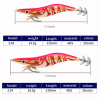 DingChi 새로운 3.0 #3.5 #20 색상 Egi 문어 가벼운 천 모델 오징어 지그 미끼 Egi 오징어 후크 지그 바다 낚시 미끼 새우