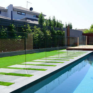 Pagar kolam renang kaca Tempered 10-12mm luar ruangan Tiongkok tanpa bingkai kaca Tempered transparan balkon pagar kaca Tempered - Product Image 2