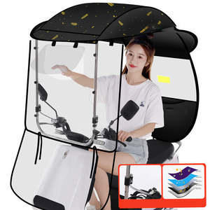 TX1027 Parasol Parasol Coupe-Vent Parapluies Imperméables Auvent Épaissi Auvent Moto Électrique <span class=keywords><strong>Abri</strong></span> Pluie Parapluie - Product Image 6