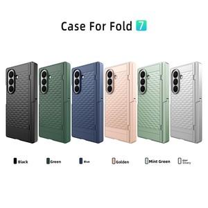 Huanmin's new minimalist, Instagram-style phone <b>case</b> with a magnetic folding design, suitable for Samsung Fold 7/6/5, provides p - Product Image 4