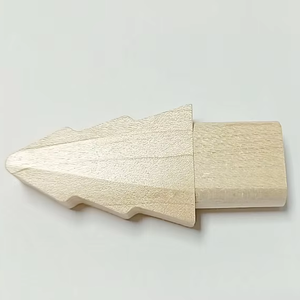 Nueva Memoria USB con Diseño de Árbol de Navidad de Madera, Ecológica, 2.0, con Diseño de Pino, Garantía de 2 Años - Product Image 3
