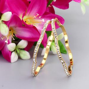 Collare - Aros Grandes de Diferentes Colores para Mujer, Acero Inoxidable, Color Dorado que Nunca se Desvanece, Regalo para Mujer, Aros de Moda, Joyería - Product Image 5