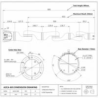 A2CA-605 Brazo Robótico Colaborativo de 6 Ejes, Ligero, de Aleación de Aluminio, Cobot, Caja de Engranajes, Rodamiento, Carga Útil Máxima de 8 kg, 653 mm