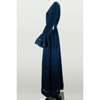 Robe Abaya Musulmane Respirante pour Femme – Tenue Quotidienne Islamique Modeste, Légère, à Manches Longues, Col en V, Maxi, Robe de Prière au Design Simple