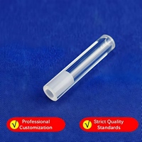 Tube en quartz fondu transparent de haute pureté |   Services de soudage et de découpe résistants à la chaleur pour laboratoire |   Épaisseur de paroi personnalisable