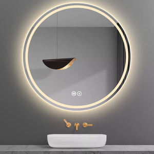 Diseño elegante Eliminación <span class=keywords><strong>de</strong></span> niebla redonda Espejo LED inteligente Espejo <span class=keywords><strong>de</strong></span> <span class=keywords><strong>baño</strong></span> <span class=keywords><strong>de</strong></span> tamaño completo personalizado Luces LED tiempo Bluetooth Espejo <span class=keywords><strong>de</strong></span> <span class=keywords><strong>baño</strong></span> inteligente - Product Image 2