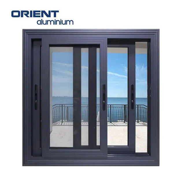 Porte fenêtre coulissante en aluminium, avec cadre en aluminium, double glaçage, mètre carré, standard du marché unisexe