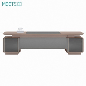 Bureau de direction moderne de luxe en MDF, mobilier de bureau modulaire par un fournisseur de tables de bureau de luxe - Product Image 5