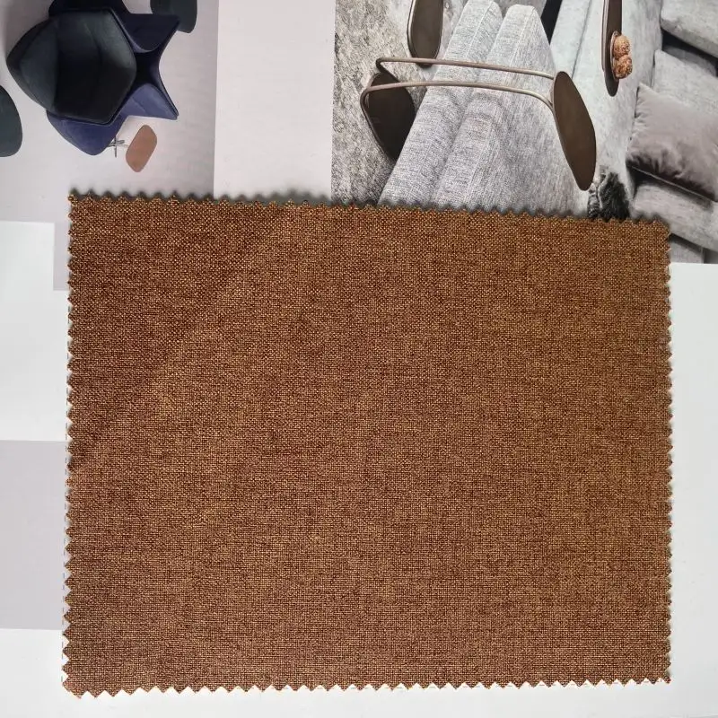 2023 New Design Woven Cotton Sofa Linen Fabric Upholstery Home Furnishing Fabric