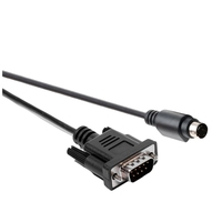 Kabel Serial Mini DIN 4PIN ke DB9 Male RS232 konektor d-sub